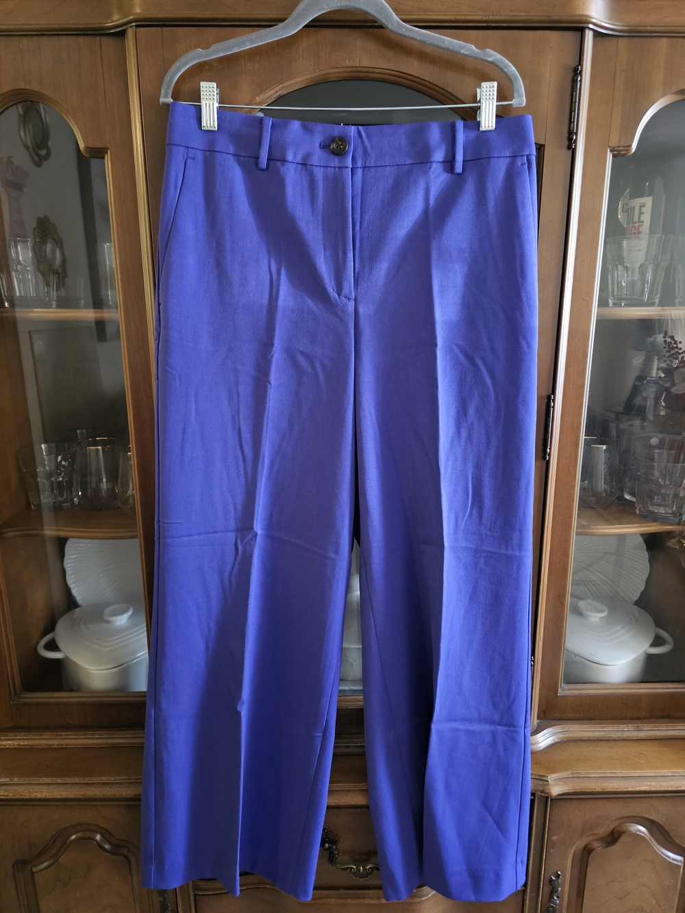 Ann Taylor Women's Wide-Leg Pants in Vibrant Purple